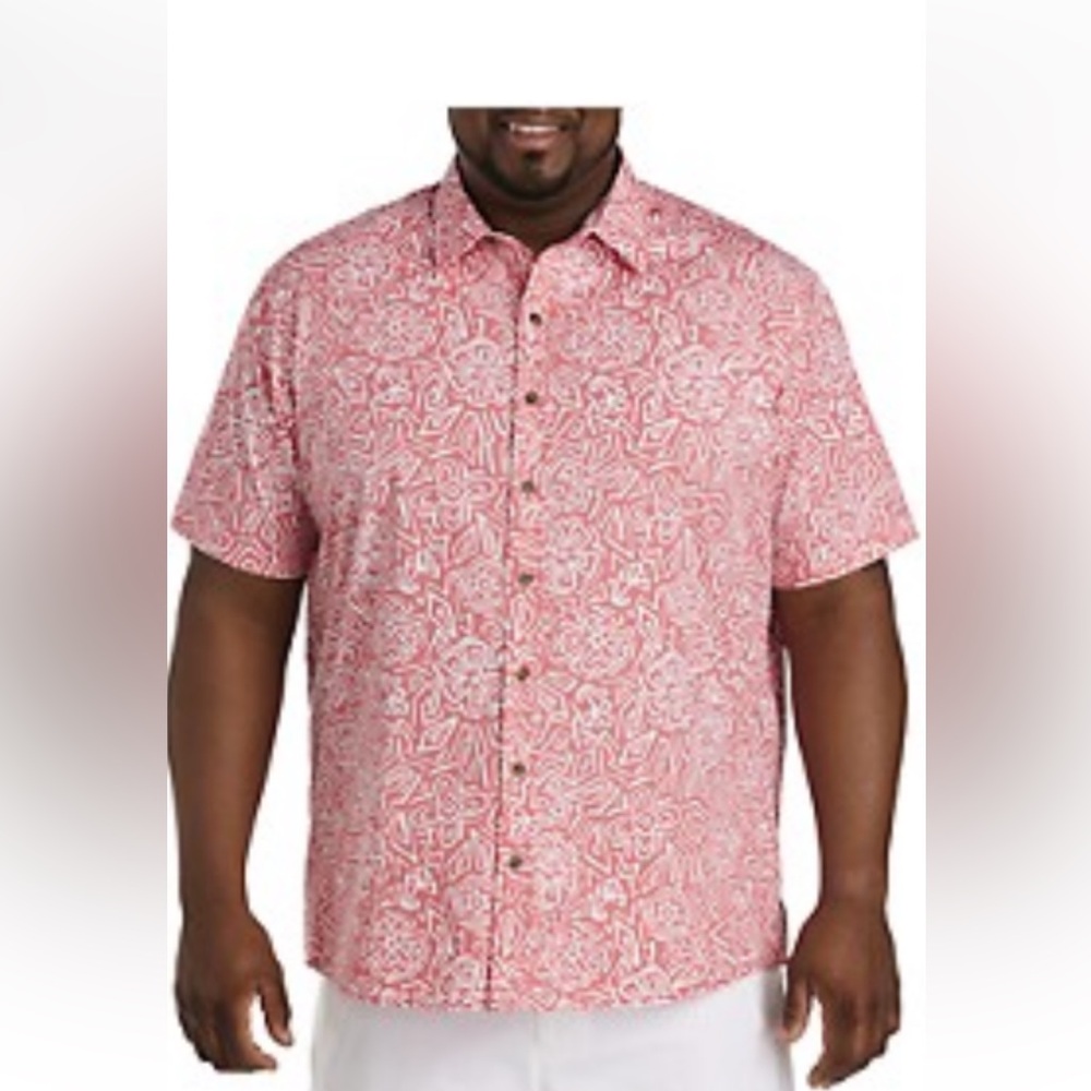 Men’s Oak Hill Geometric Sport shirt, like new, 2XLT